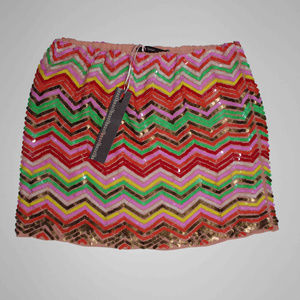 NWT Sequin mini skirt